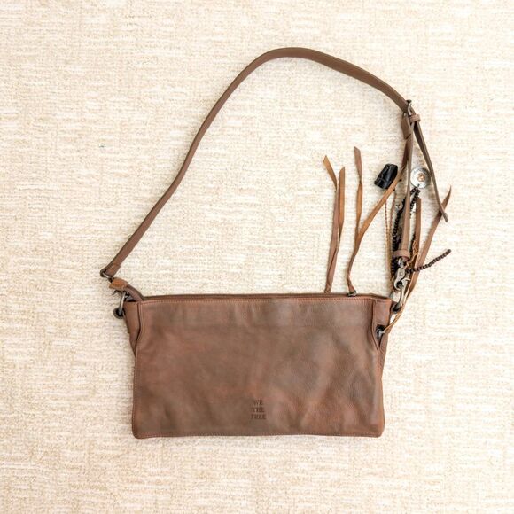 NWOT Free People Dixon Leather Crossbody + Charms - Picture 6 of 10